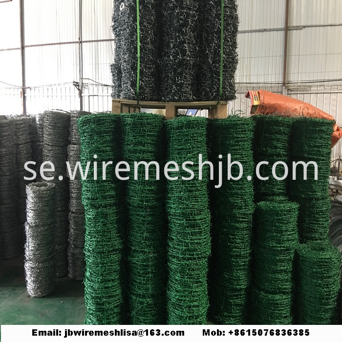 Galvanized and PVC Coated Barbed Wire